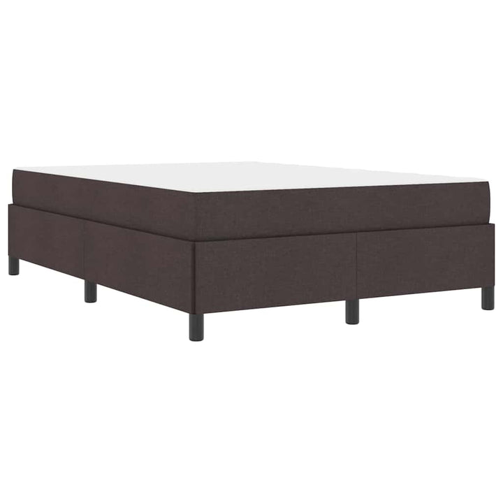 Box spring seng Brun 140 x 200 cm Stof og konstrueret træ