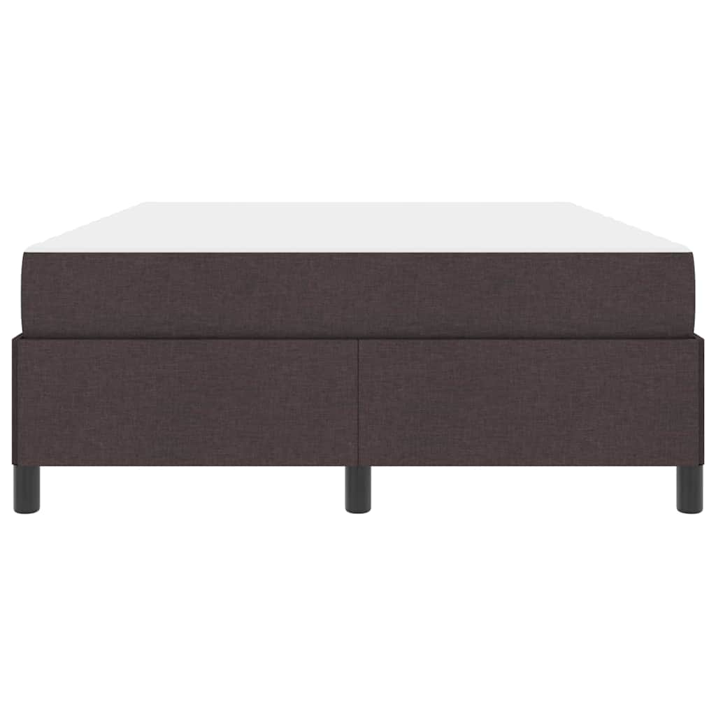Box spring seng Brun 140 x 200 cm Stof og konstrueret træ