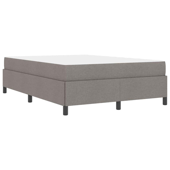 Box spring seng Gråbrun og Sort 140 x 200 cm