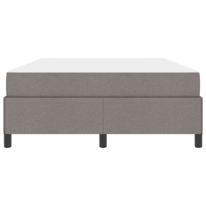 Box spring seng Gråbrun og Sort 140 x 200 cm