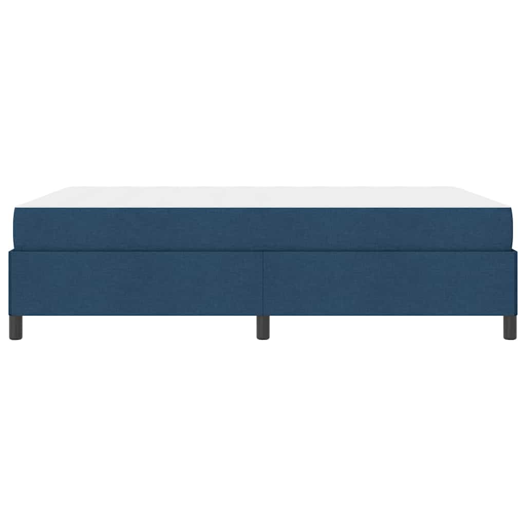Box spring seng Blå og Sort 140 x 200 cm