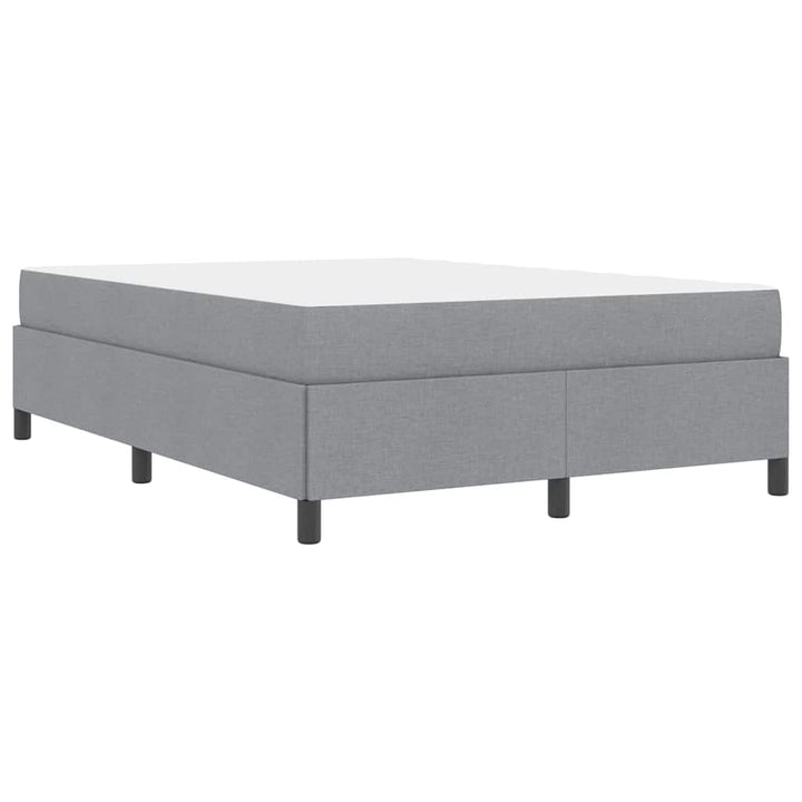 Box spring seng Lys grå og sort 160 x 200 cm