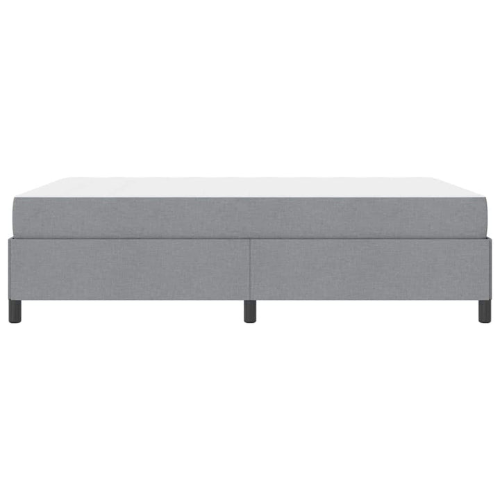 Box spring seng Lys grå og sort 160 x 200 cm