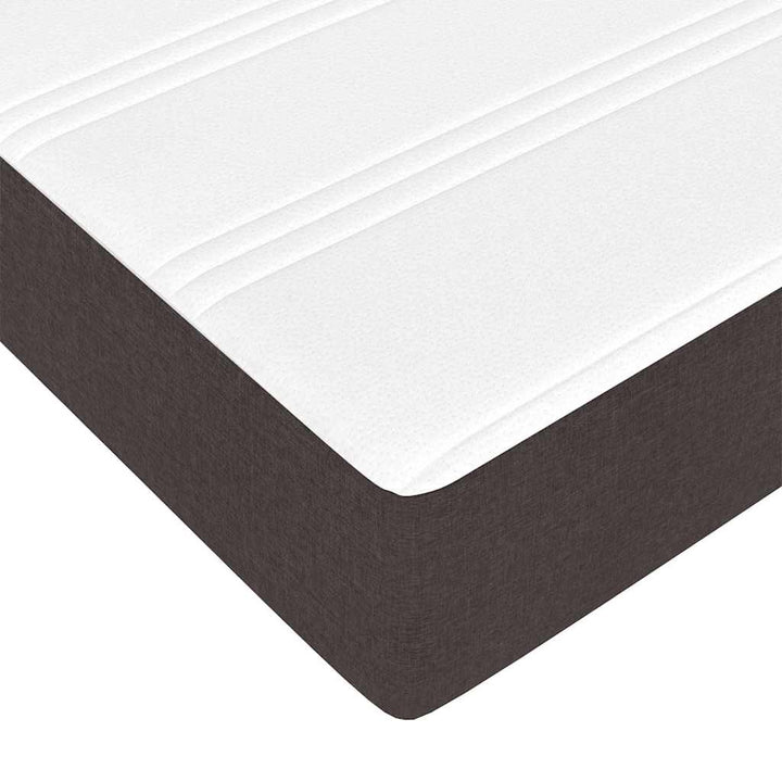 Box spring seng Brun 160 x 200 cm Stof og konstrueret træ