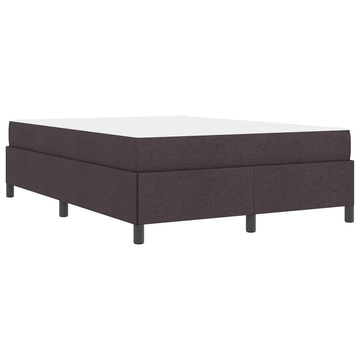 Box spring seng Brun 160 x 200 cm Stof og konstrueret træ