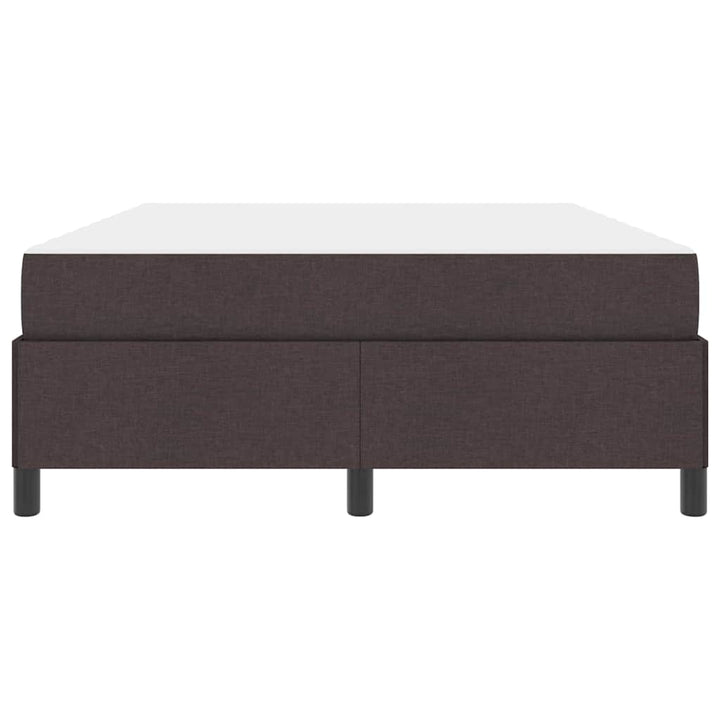 Box spring seng Brun 160 x 200 cm Stof og konstrueret træ