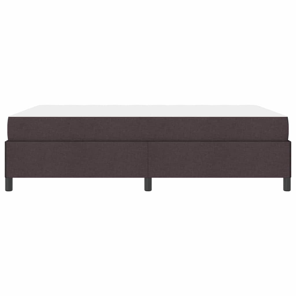 Box spring seng Brun 160 x 200 cm Stof og konstrueret træ
