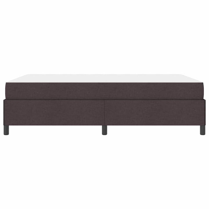 Box spring seng Brun 160 x 200 cm Stof og konstrueret træ