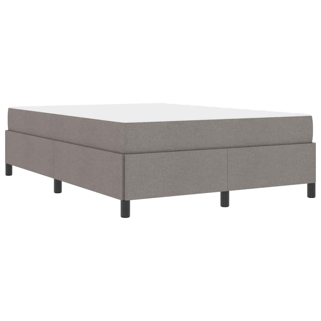 Box spring seng Gråbrun og Sort 160 x 200 cm