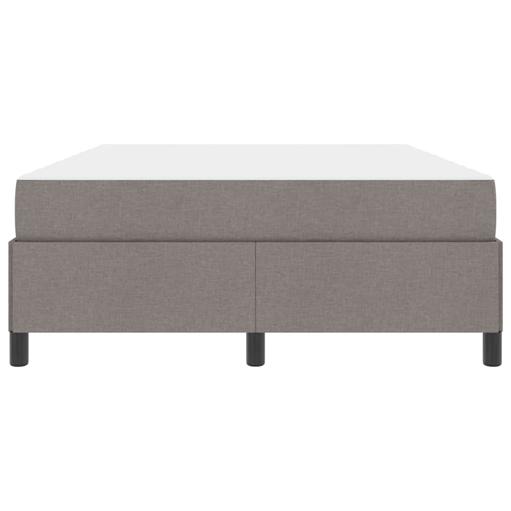 Box spring seng Gråbrun og Sort 160 x 200 cm