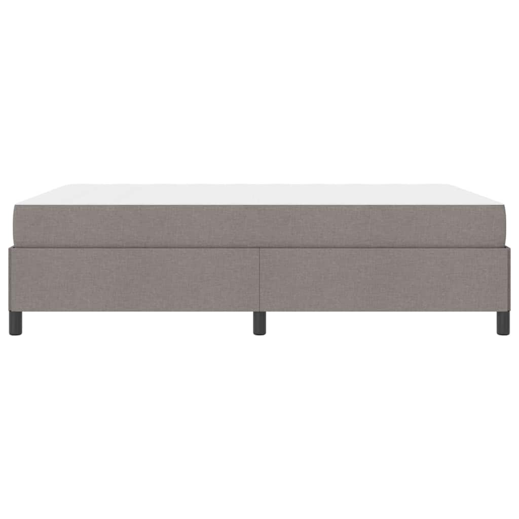 Box spring seng Gråbrun og Sort 160 x 200 cm