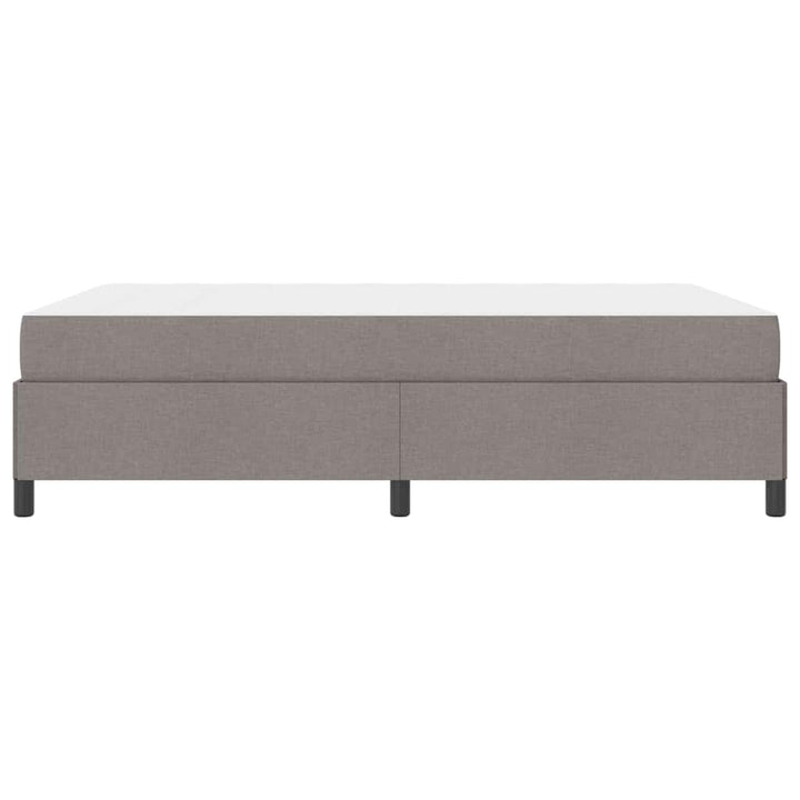 Box spring seng Gråbrun og Sort 160 x 200 cm