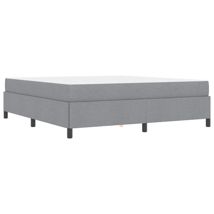 Box spring seng Lys grå og sort 180 x 200 cm