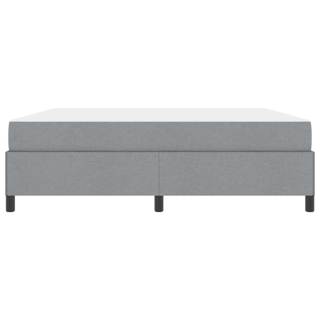 Box spring seng Lys grå og sort 180 x 200 cm