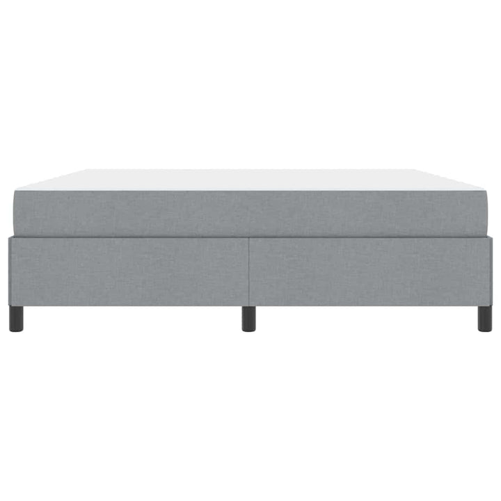 Box spring seng Lys grå og sort 180 x 200 cm