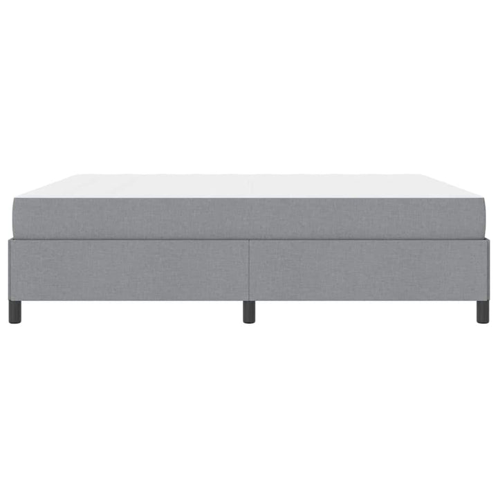 Box spring seng Lys grå og sort 180 x 200 cm
