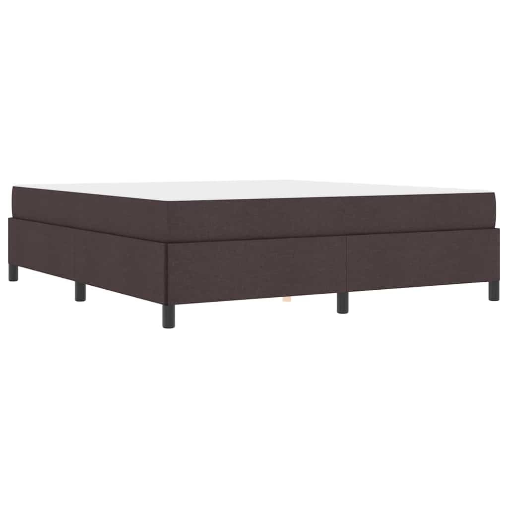 Box spring seng Brun 180 x 200 cm Stof og konstrueret træ