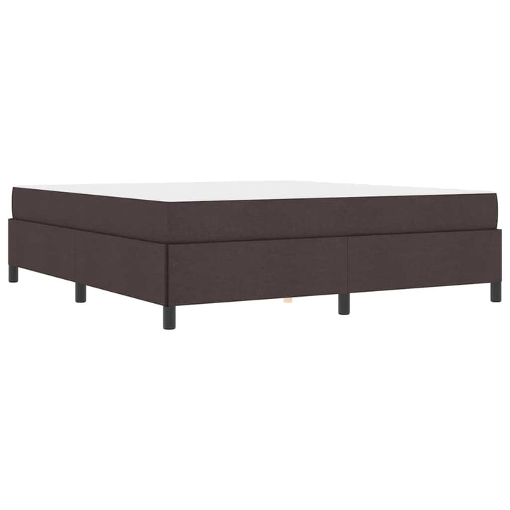 Box spring seng Brun 180 x 200 cm Stof og konstrueret træ