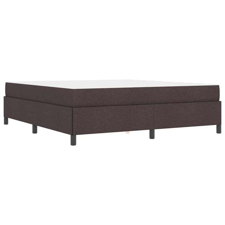 Box spring seng Brun 180 x 200 cm Stof og konstrueret træ