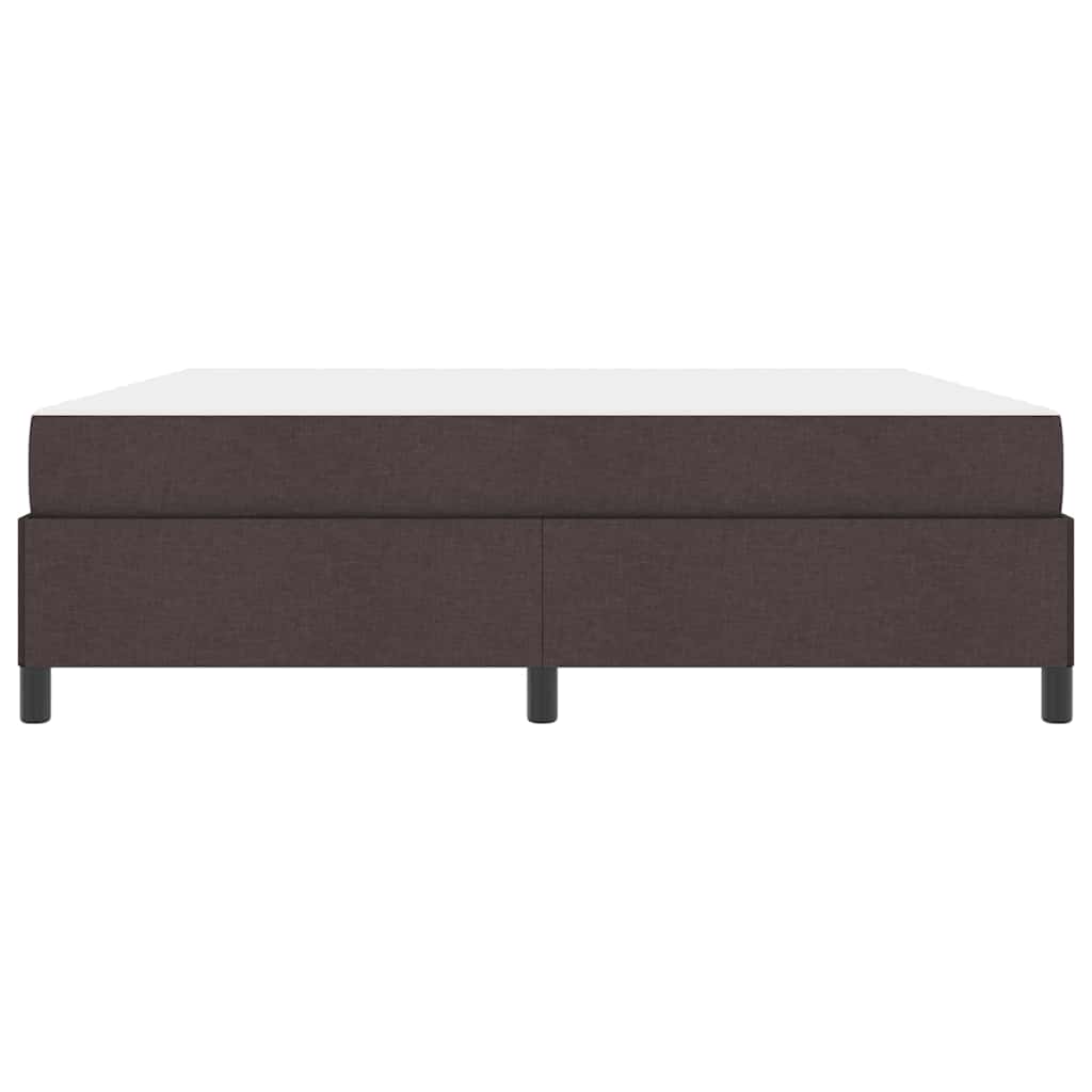 Box spring seng Brun 180 x 200 cm Stof og konstrueret træ