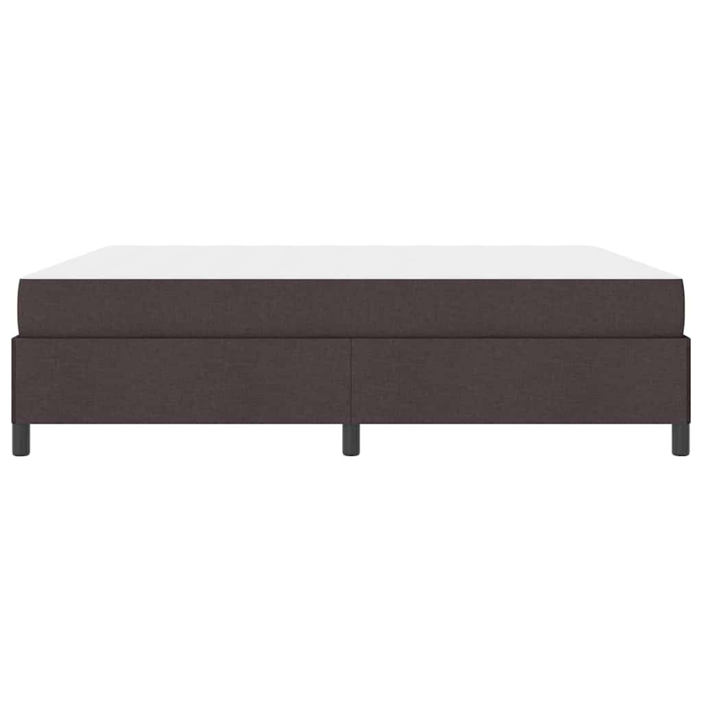 Box spring seng Brun 180 x 200 cm Stof og konstrueret træ