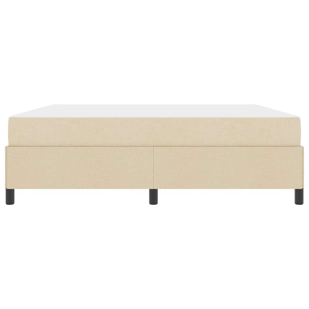 Box spring seng Creme og Sort 180 x 200 cm