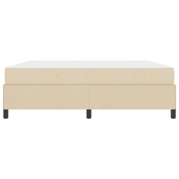 Box spring seng Creme og Sort 180 x 200 cm