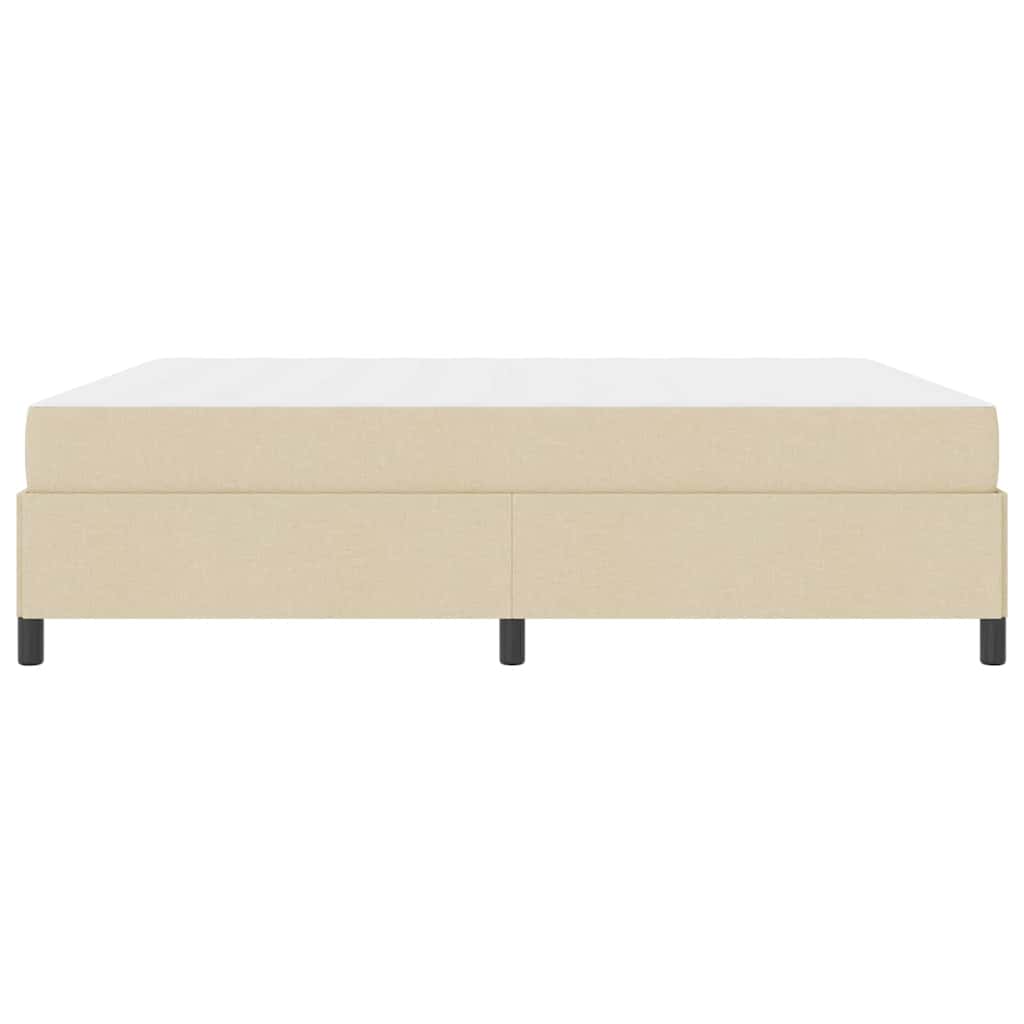 Box spring seng Creme og Sort 180 x 200 cm