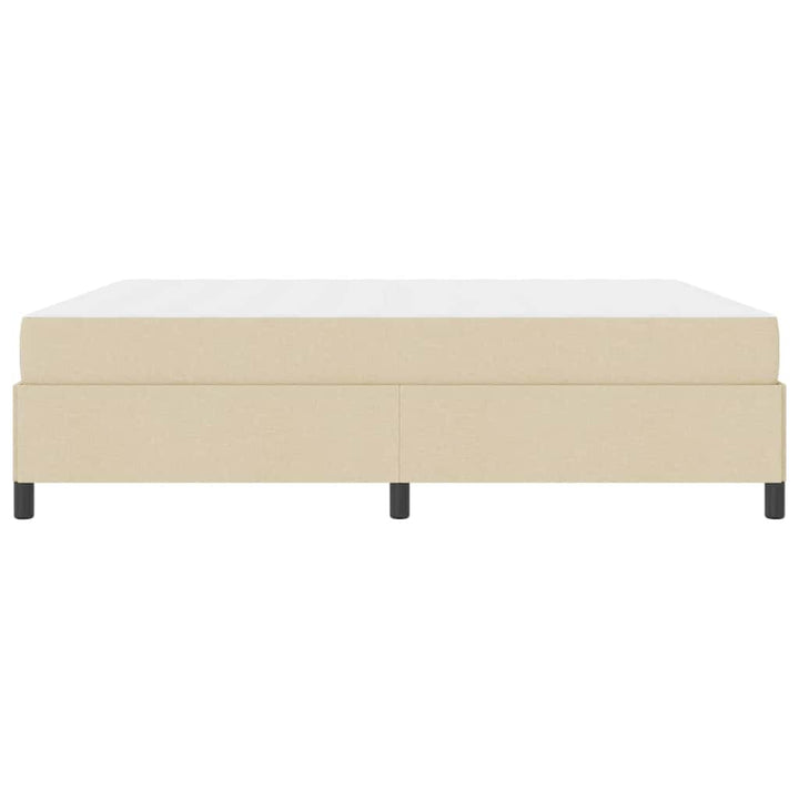 Box spring seng Creme og Sort 180 x 200 cm