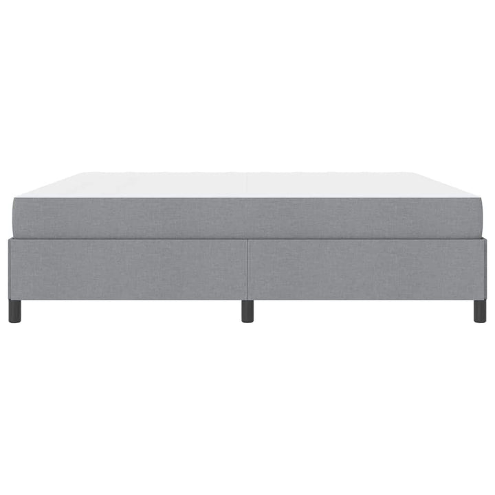 Box spring seng Lys grå og sort 200 x 200 cm
