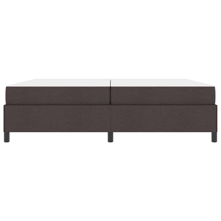 Box spring seng Brun 200 x 200 cm Stof og konstrueret træ