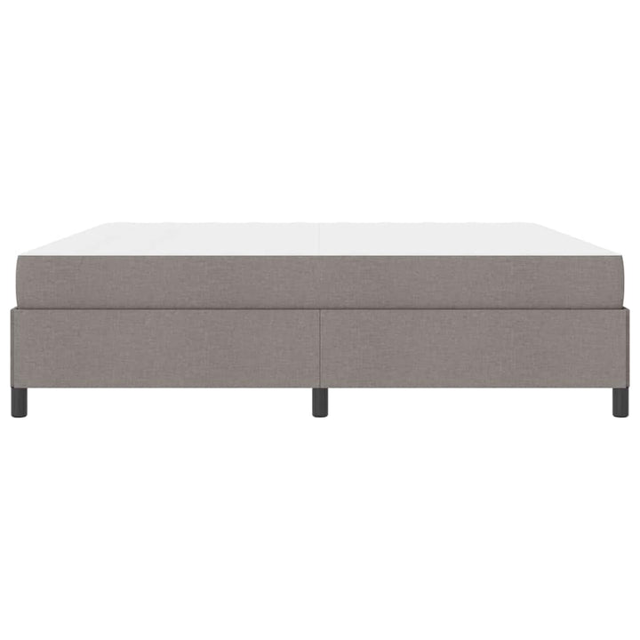 Box spring seng Gråbrun og Sort 200 x 200 cm
