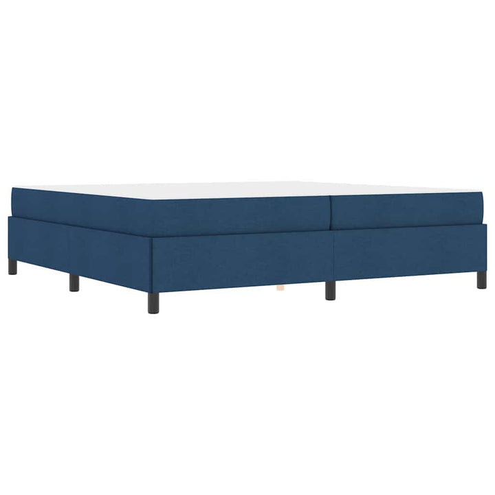 Box spring seng Blå og Sort 200 x 200 cm