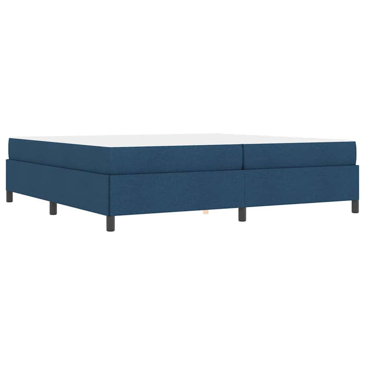 Box spring seng Blå og Sort 200 x 200 cm