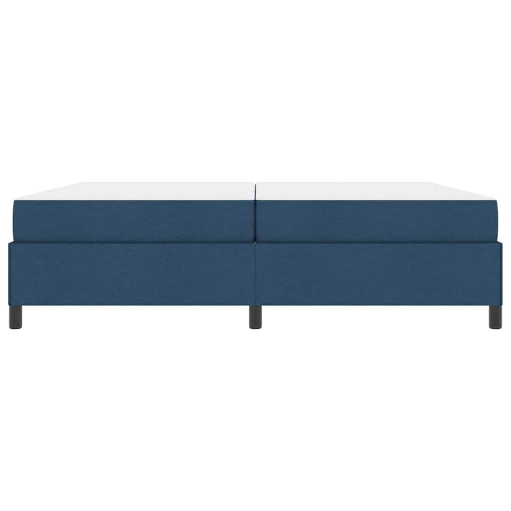 Box spring seng Blå og Sort 200 x 200 cm