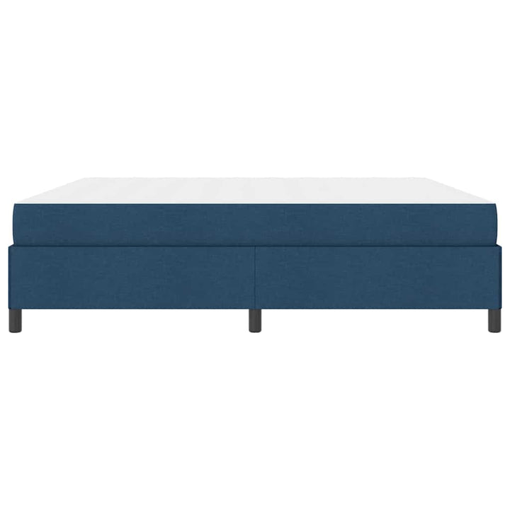 Box spring seng Blå og Sort 200 x 200 cm