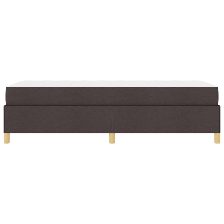 Box spring seng Brun og Hvid og Mørkebrun 80 x 200 cm Stof