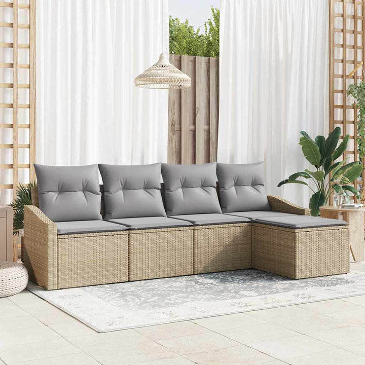 Have Spisebordssæt med pude 5 pcs Beige og lys grå