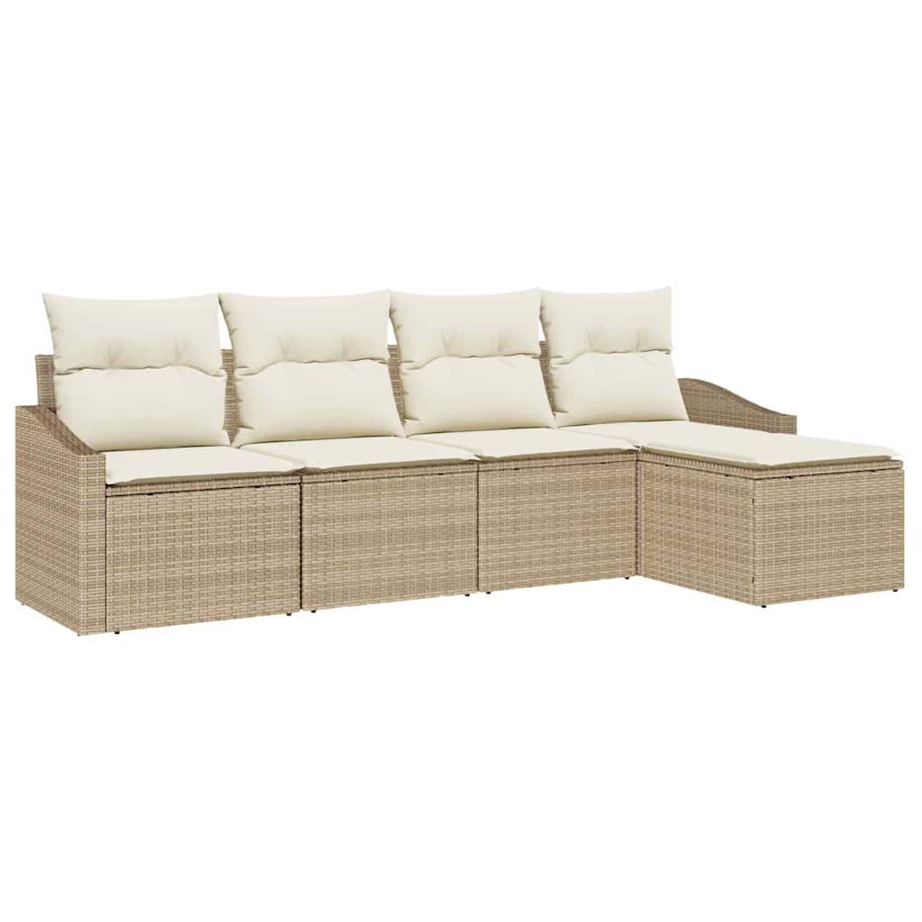 Have Spisebordssæt med pude med opbevaring 5 pcs Beige og creme