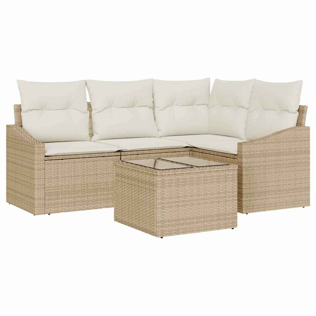 Have Spisebordssæt med pude med opbevaring 5 pcs Beige og creme