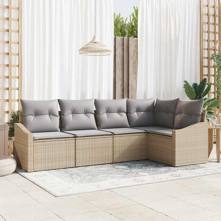 Have Spisebordssæt med pude 5 pcs Beige og lys grå