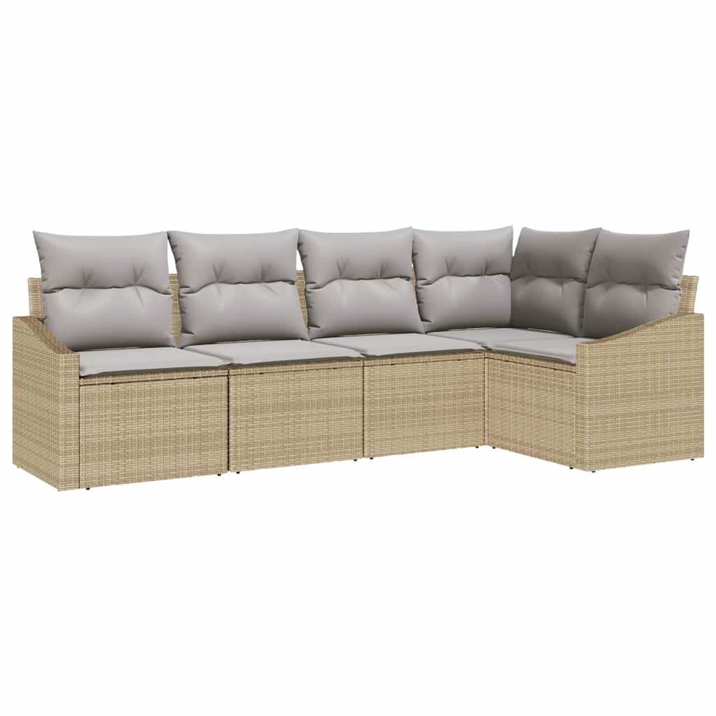 Have Spisebordssæt med pude 5 pcs Beige og lys grå