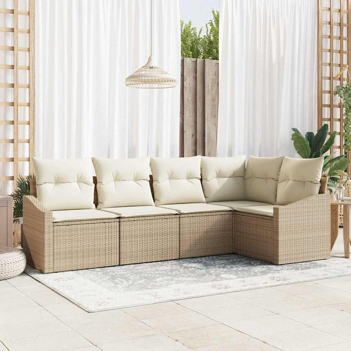 Have Spisebordssæt med pude med opbevaring 5 pcs Beige og creme