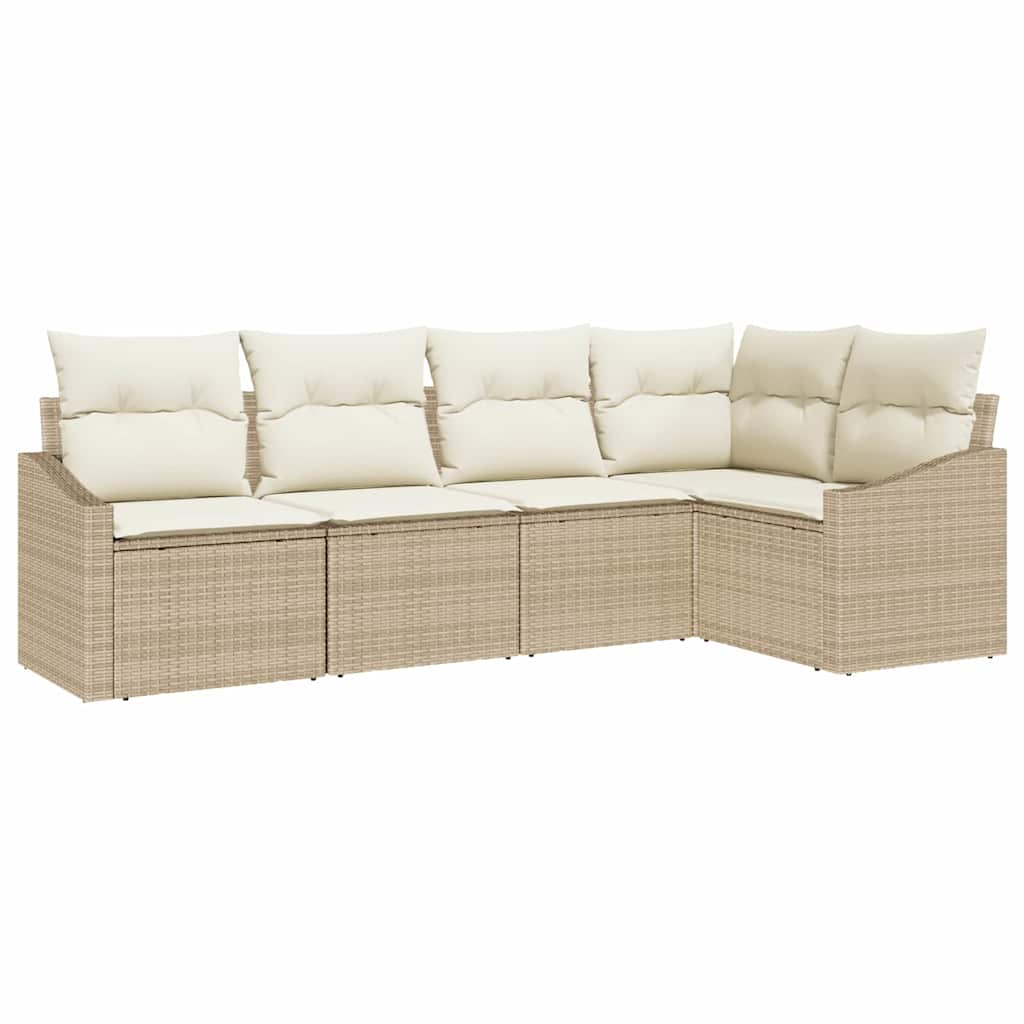 Have Spisebordssæt med pude med opbevaring 5 pcs Beige og creme