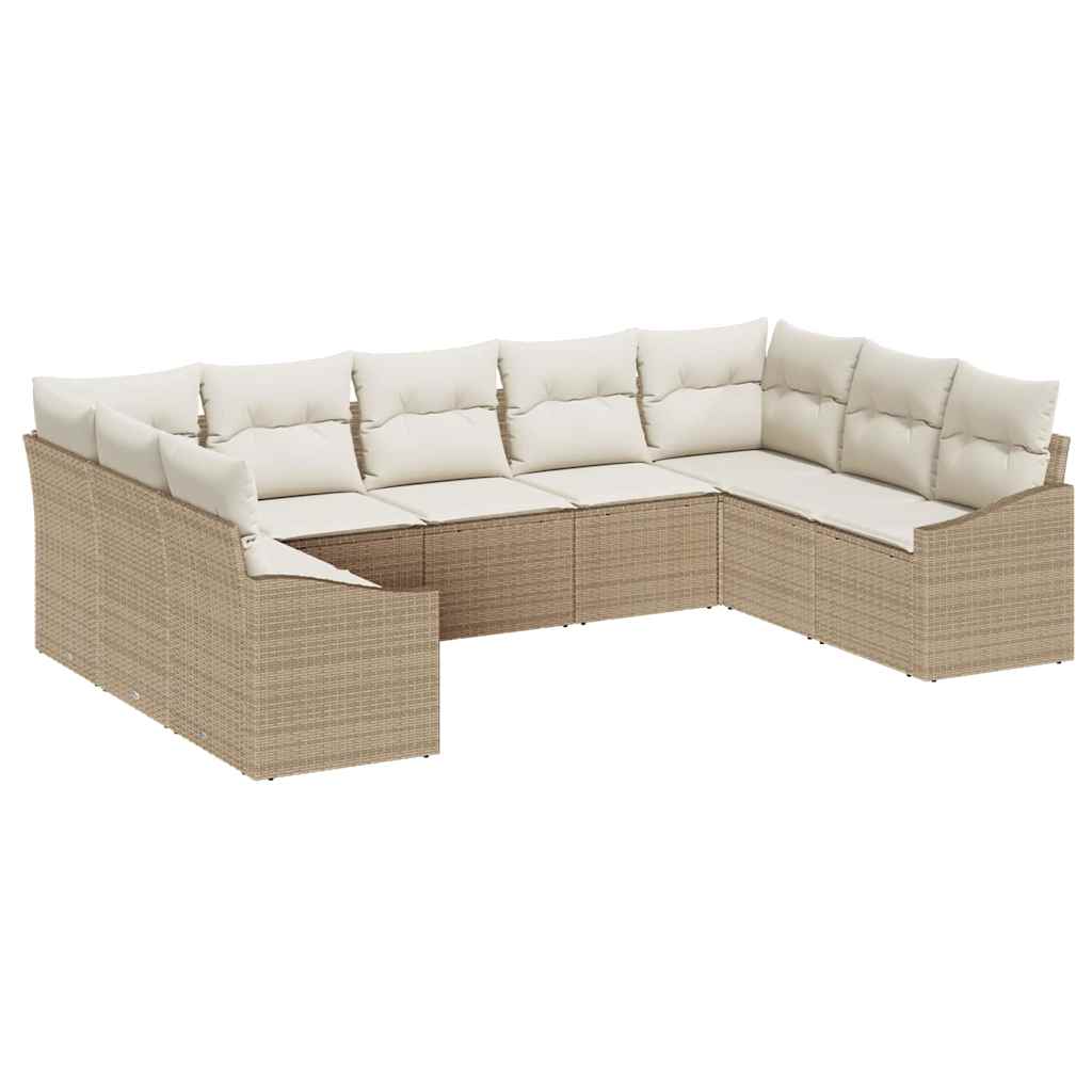 Have Spisebordssæt med pude med opbevaring 9 pcs Beige og creme