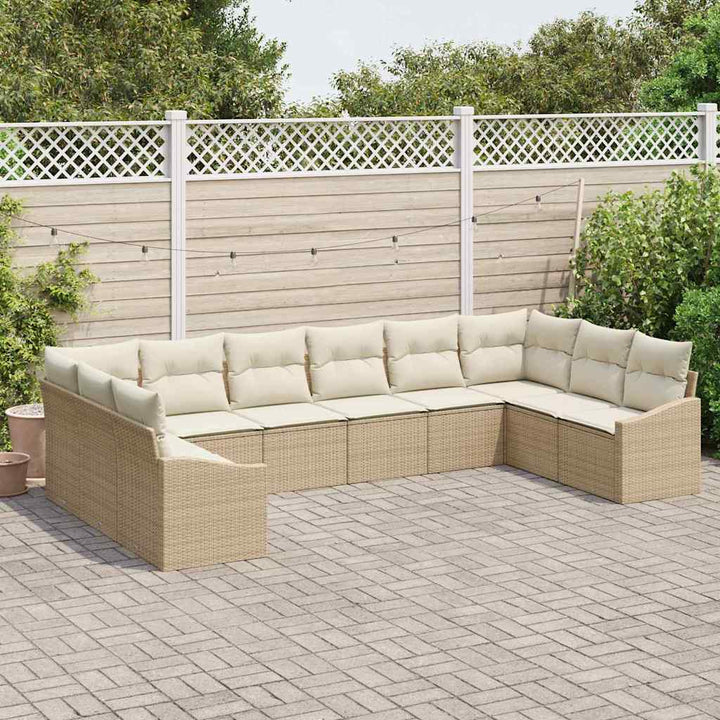 Have Spisebordssæt med pude 10 pcs Beige og creme