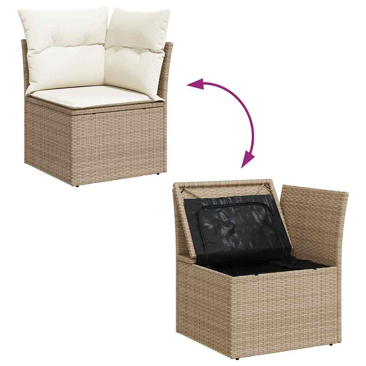 Have Spisebordssæt med pude 10 pcs Beige og creme
