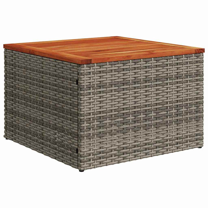 Havesofa Sæt med pude med opbevaring 9 pcs Grå 55 x 55 x 37 cm