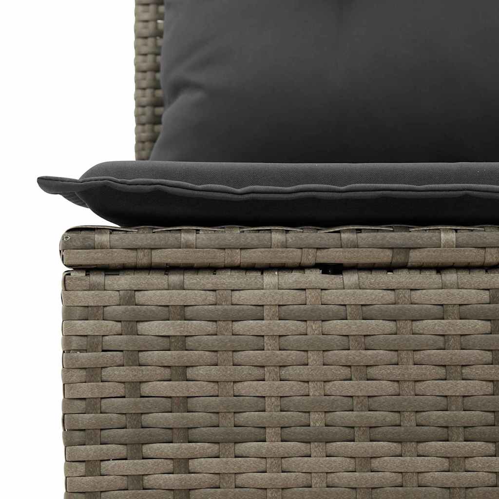 Havesofa Sæt med pude med pude 11 pcs Grå 100 x 55 x 73 cm
