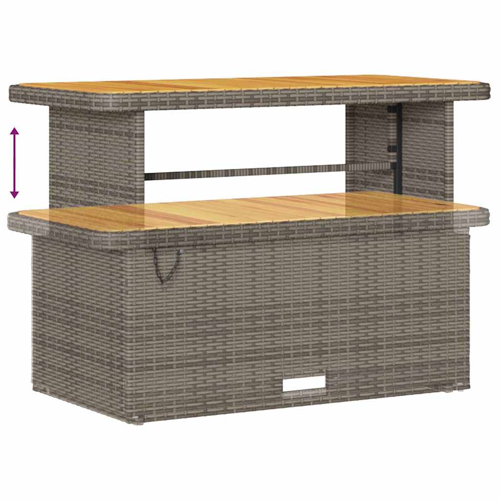 Havesofa Sæt med pude med pude 14 pcs Grå 110 x 55 x 71 cm